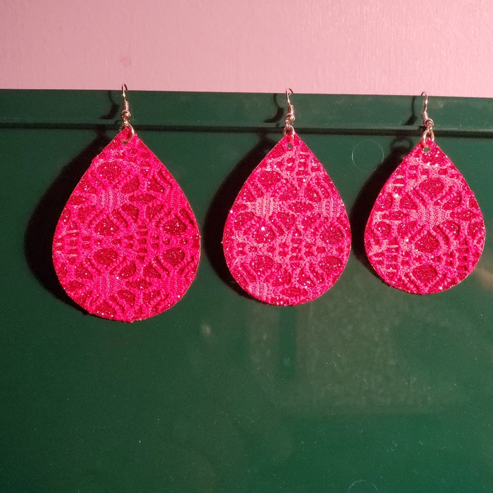 Laced Glitter Earrings